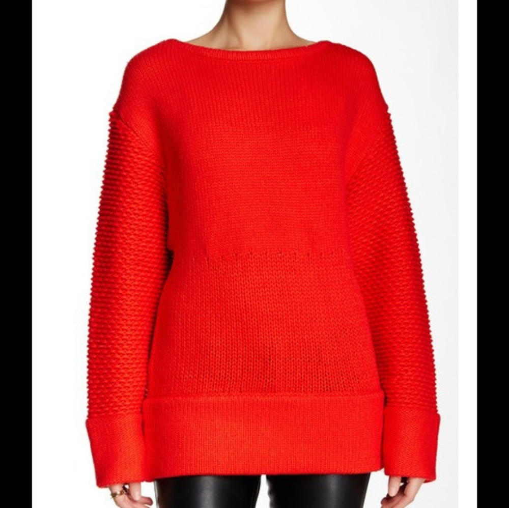 HELMUT LANG: Textured Oversize Sweater
